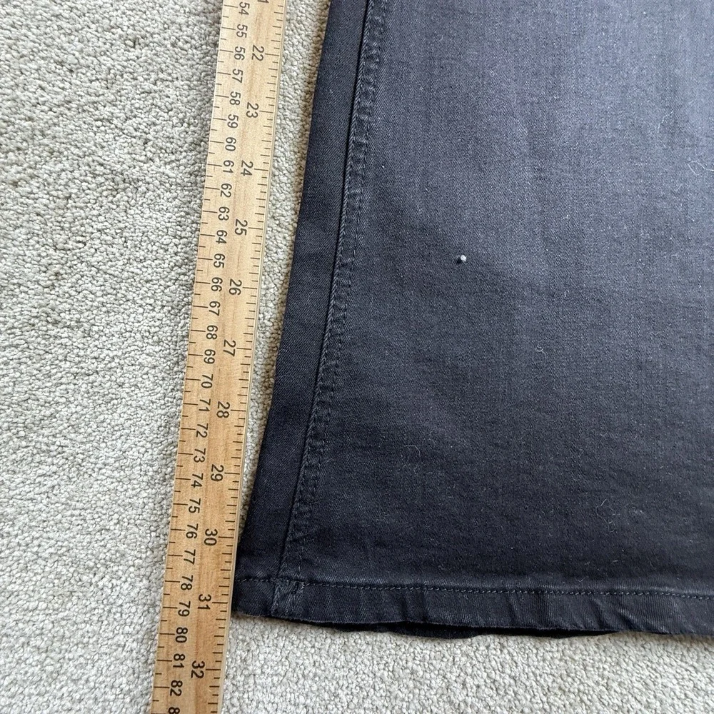 Democracy Jeans Womens 14 Black Boot Cut Stretch Denim Boho Comfort Ab Solution